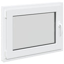 vidaXL Pinceablak RISOR 80 x 55 cm PVC és Üveg