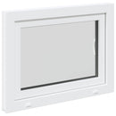 vidaXL Pinceablak RISOR 50 x 55 cm PVC és Üveg