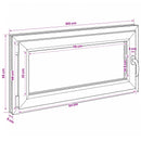 vidaXL Pinceablak RISOR 100 x 55 cm PVC és Üveg