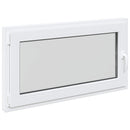 vidaXL Pinceablak RISOR 110 x 55 cm PVC és Üveg