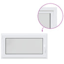 vidaXL Pinceablak RISOR 110 x 55 cm PVC és Üveg