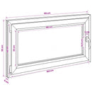 vidaXL Pinceablak RISOR 110 x 55 cm PVC és Üveg