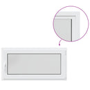 vidaXL Pinceablak RISOR 50 x 55 cm PVC és Üveg