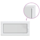 vidaXL Pinceablak RISOR 50 x 55 cm PVC és Üveg