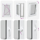 vidaXL Pinceablak RISOR 40 x 60 cm PVC és Üveg