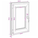 vidaXL Pinceablak RISOR 50 x 70 cm PVC és Üveg
