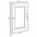 vidaXL Pinceablak belső szín fehér RISOR 60 x 70 cm
