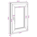 vidaXL Pinceablak RISOR 50 x 80 cm PVC és Üveg