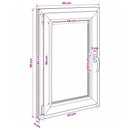 vidaXL Pinceablak RISOR 50 x 90 cm PVC és Üveg
