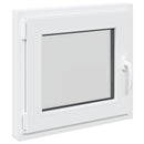 vidaXL Pinceablak RISOR 55 x 50 cm PVC és Üveg