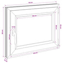 vidaXL Pinceablak RISOR 70 x 50 cm PVC és Üveg