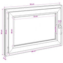 vidaXL Pinceablak RISOR 95 x 50 cm PVC és Üveg