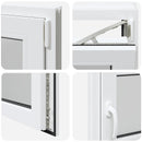 vidaXL Pinceablak RISOR 50 x 55 cm PVC és Üveg