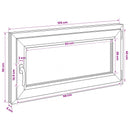 vidaXL Pinceablak RISOR 50 x 55 cm PVC és Üveg