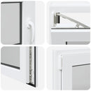 vidaXL Pinceablak RISOR 50 x 55 cm PVC és Üveg