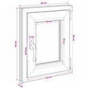 vidaXL Pinceablak RISOR 40 x 55 cm PVC és Üveg