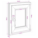 vidaXL Pinceablak RISOR 50 x 55 cm PVC és Üveg