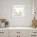 vidaXL Pinceablak RISOR 60 x 55 cm PVC és Üveg