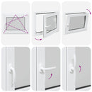 vidaXL Pinceablak RISOR 50 x 55 cm PVC és Üveg