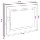 vidaXL Pinceablak RISOR 50 x 55 cm PVC és Üveg