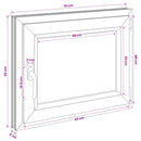 vidaXL Pinceablak RISOR 50 x 55 cm PVC és Üveg