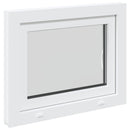 vidaXL Pinceablak RISOR 50 x 55 cm PVC és Üveg