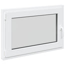 vidaXL Pinceablak RISOR 90 x 55 cm PVC és Üveg