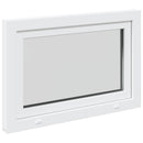 vidaXL Pinceablak RISOR 90 x 55 cm PVC és Üveg