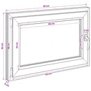vidaXL Pinceablak RISOR 90 x 55 cm PVC és Üveg