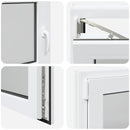 vidaXL Pinceablak RISOR 50 x 55 cm PVC és Üveg