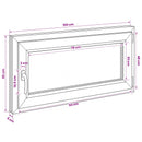 vidaXL Pinceablak RISOR 100 x 55 cm PVC és Üveg