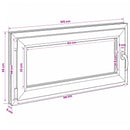 vidaXL Pinceablak RISOR 50 x 55 cm PVC és Üveg