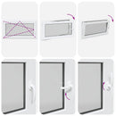 vidaXL Pinceablak RISOR 110 x 55 cm PVC és Üveg