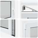 vidaXL Pinceablak RISOR 50 x 55 cm PVC és Üveg