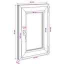vidaXL Pinceablak RISOR 40 x 70 cm PVC és Üveg