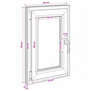 vidaXL Pinceablak RISOR 40 x 70 cm PVC és Üveg