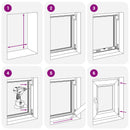 vidaXL Dönthető és forgatható DIN jobb pinceablak RISOR 50 x 70 cm