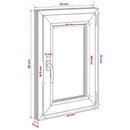 vidaXL Pinceablak RISOR 40 x 80 cm PVC és Üveg