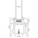 vidaXL Pince ablak RISOR 30 x 90 cm PVC és Üveg