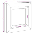 vidaXL Pince ablak RISOR 30 x 30 cm PVC és Üveg