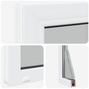 vidaXL Pince ablak RISOR 35 x 45 cm PVC és Üveg