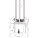 vidaXL Pince ablak RISOR 35 x 45 cm PVC és Üveg
