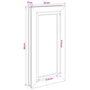 vidaXL Pince ablak RISOR 30 x 90 cm PVC és Üveg