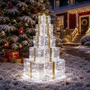 vidaXL Karácsonyi LED-es világító ajándékdoboz-szett 250 LED