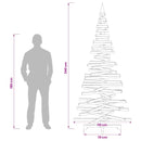 vidaXL Fából készült Karácsonyfa KOTKA 240 cm Tömör Fenyőfa