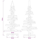 vidaXL Fából készült Karácsonyfa KOTKA 90 cm Tömör Fenyőfa Természetes
