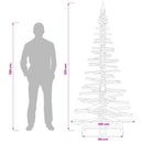 vidaXL Fából készült Karácsonyfa KOTKA 210 cm Tömör Fenyőfa