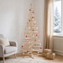 vidaXL Fából készült Karácsonyfa KOTKA 240 cm Tömör Fenyőfa