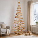 vidaXL Fából készült Karácsonyfa KOTKA 210 cm Tömör Fenyőfa