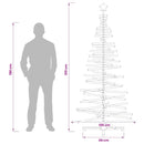 vidaXL Fából készült Karácsonyfa KOTKA 210 cm Tömör Fenyőfa